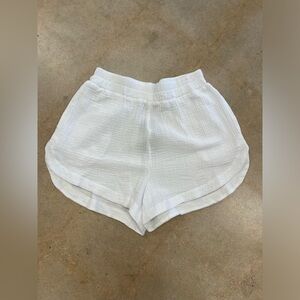 HYFVE White Linen Shorts